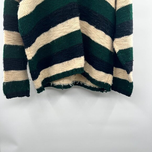 J.Crew Women's Wool Striped V-Neck Pullover Sweater Multicolor Size Large - Picture 3 of 8